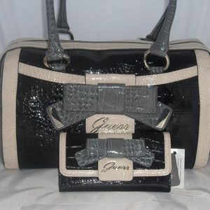 GUESS LULIN BOW BAG PURSE & WALLET SATCHEL CLUTCH